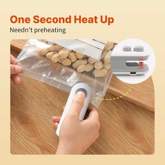 Heat Sealing Machine 2 In 1 Cutting And Sealer Usb Rechargeable Food Sealer Mini Sealer